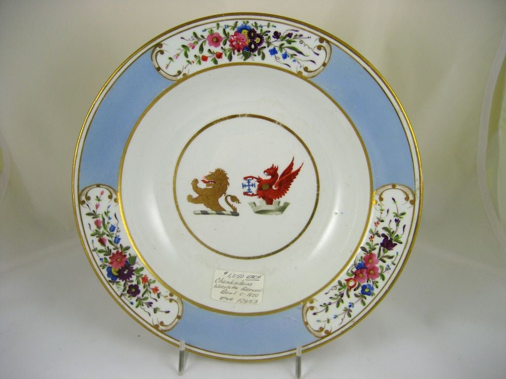 PAIR of Chamberlain's Porcelain Armorial Bowls, c. 1820