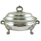 Regency Period Silver-Plate Covered Vegetable Dish, c. 1820