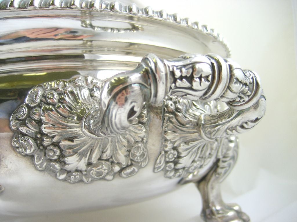 Silver Plate Regency Period Silver-Plate Covered Vegetable Dish, c. 1820