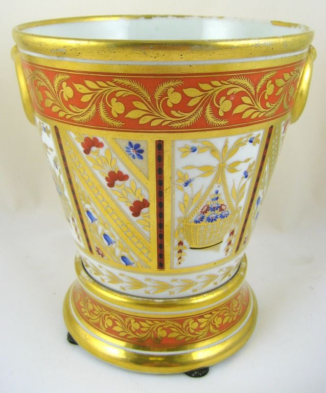 Coalport Neoclassical Jardinere & Stand, c. 1805