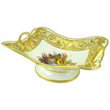 Derby Botanical Basket-form Comport, c. 1820