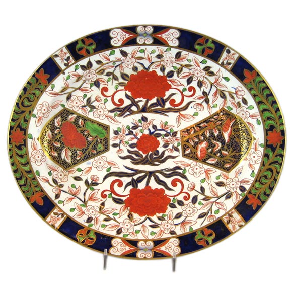 Crown Derby "Bird Pattern" 13 1/4" Serving Platter For Sale
