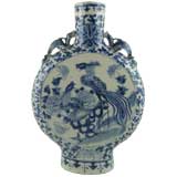 Chinese Export Porcelain Moon Flask, c. 1860