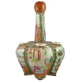 Antique Splendid "Rose Medallion" Chinese porcelain Tulipiere