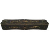 Antique Intricate and Rare Lacquered Chinoiserie Recorder Case