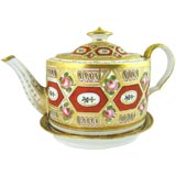 Rare John Rose Coalport Teapot, Cover, & Stand set, c. 1805