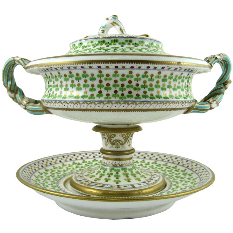 Ridgway Dessert Tureen, Cover, & Stand, c. 1808-1815 For Sale
