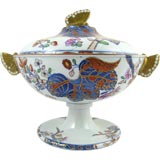 Spode "Tobacco-Leaf" Sauce Tureen & Cover, c. 1825