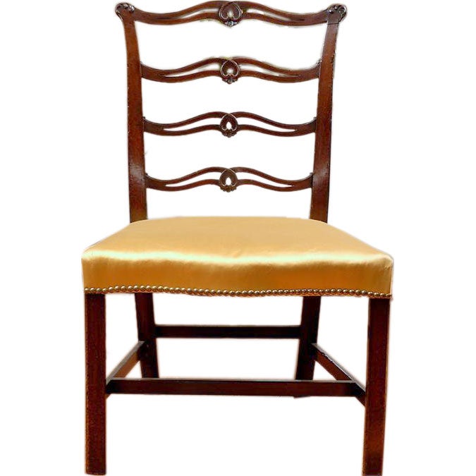 English Neoclassical Slatt Back Side Chair, Circa 1770