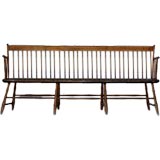 19th Century Long Windsor Bench or Settee