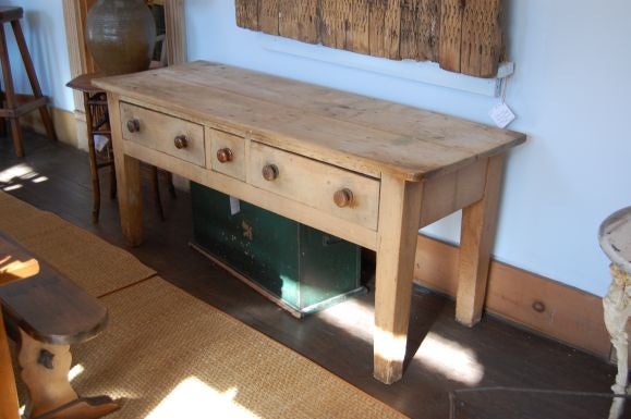 19th Century pine kitchen server