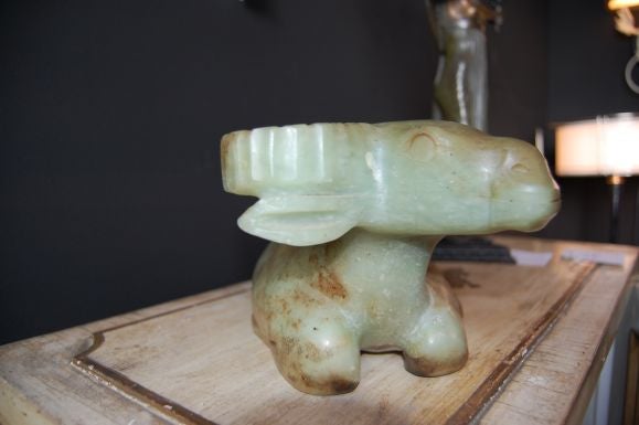 19th Century Carved Jade water buffalo For Sale