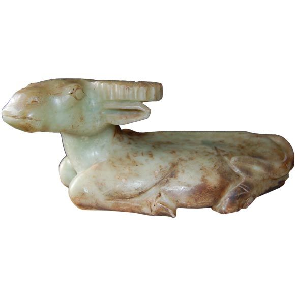 Carved Jade water buffalo For Sale
