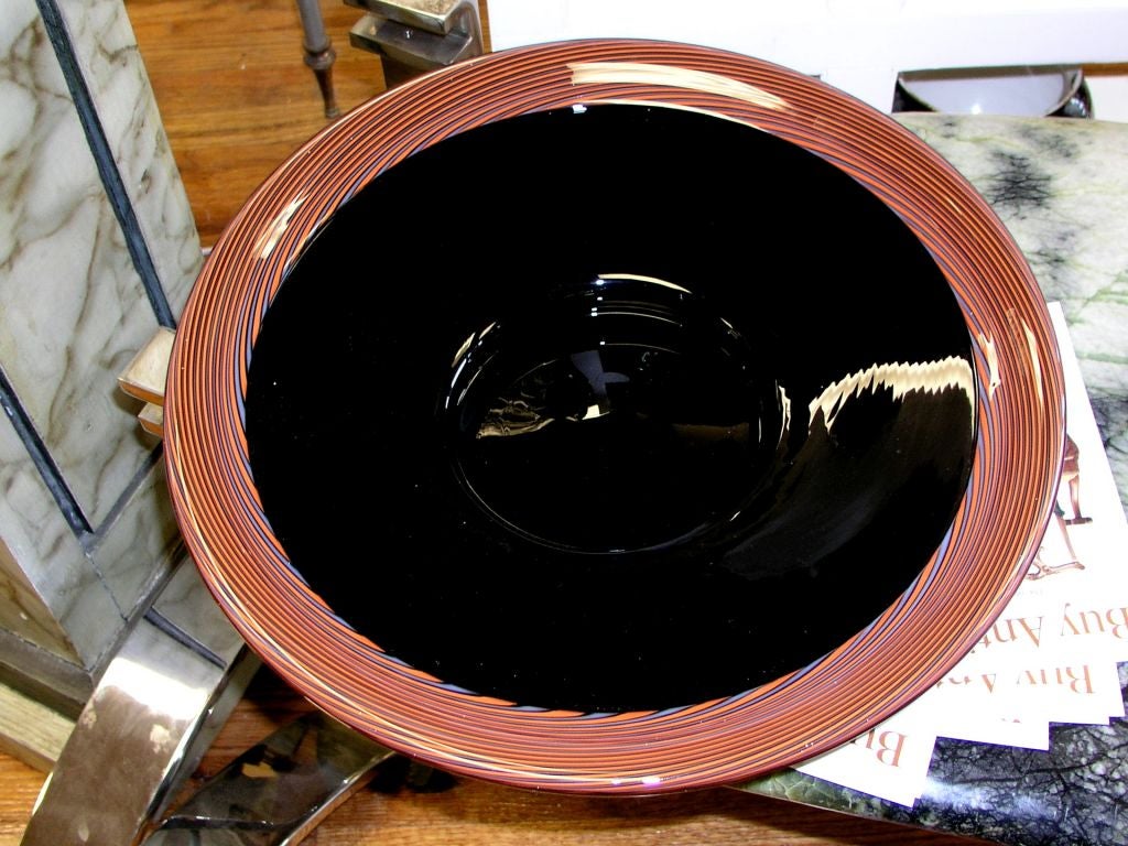 Murano Glass Charger by Lino Tagliapietra at 1stDibs