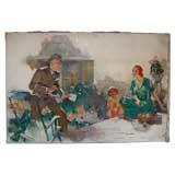 Agustus Blesser Oil on canvas