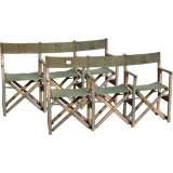 Set of english folding chairs