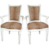 Pair French Armchairs