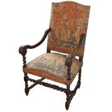 Nedlepoint high back chair