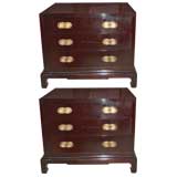Pair of James Mont Style Night Tables