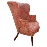 Rare  Federal Period barrel back wing chair