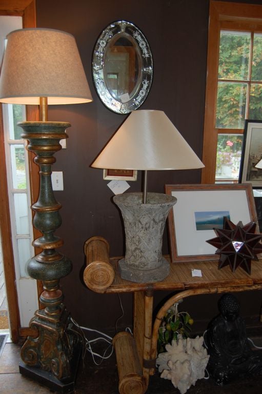 Pair of planter lamps