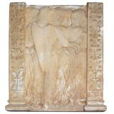 Antique Plaster maquette of three angels