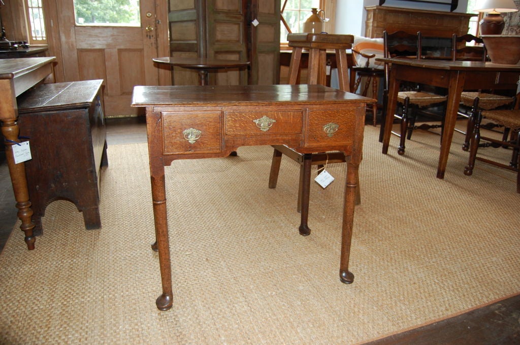 English oak lowboy