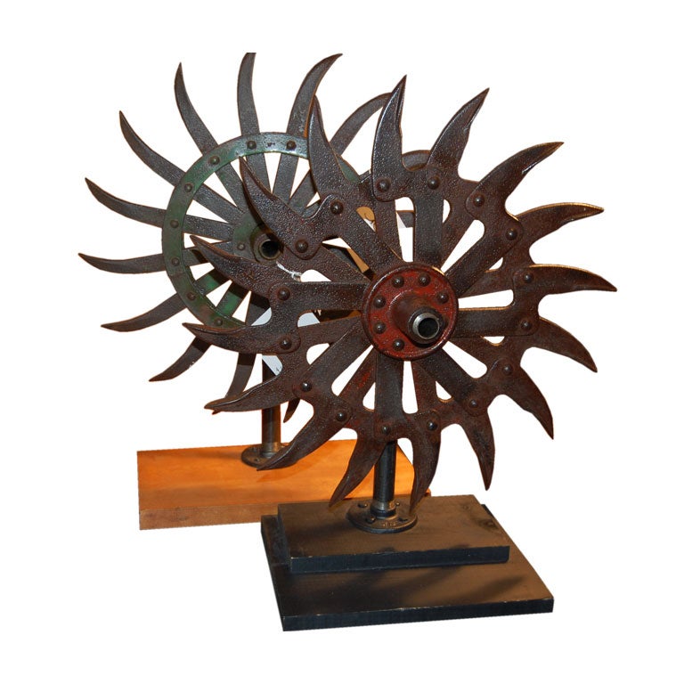 Pair of 19th C. Sprockets For Sale