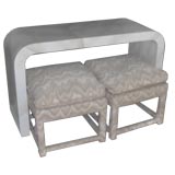 Karl Springer Console and Benches