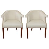 Pair of Hollywood Regency style chairs
