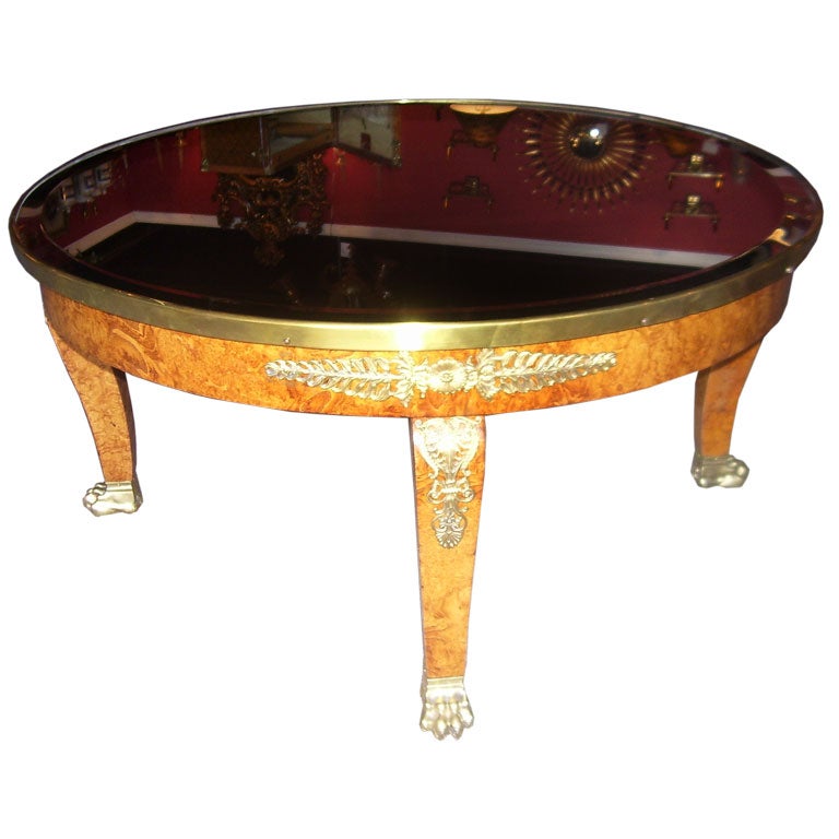 FRENCH EMPIRE COFFEE TABLE For Sale