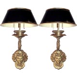 A Pair of Ormolu Wall Lights