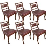 Set of  Six Northern Italian Side Chairs
