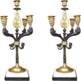 Pair of Regency 5 Light Candelabra