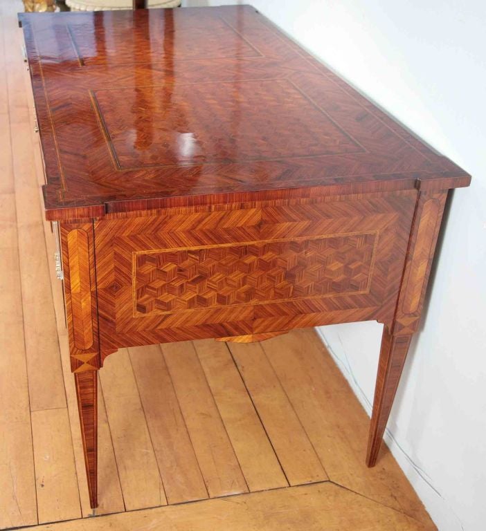 Italian A Neoclassic Parquetry Bureau Plat