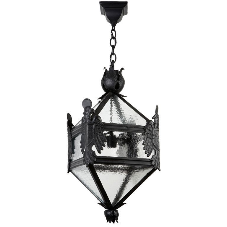 An iron eagle pendant