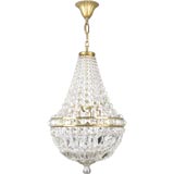 Antique A beaded crystal chandelier