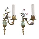 A pair of single light sconces by the maker E. F. Cal