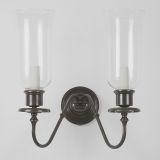 Marion Twin Hurricane Sconce by Remains Lighting