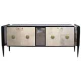 Long Parchment and Mirrors Sideboard.