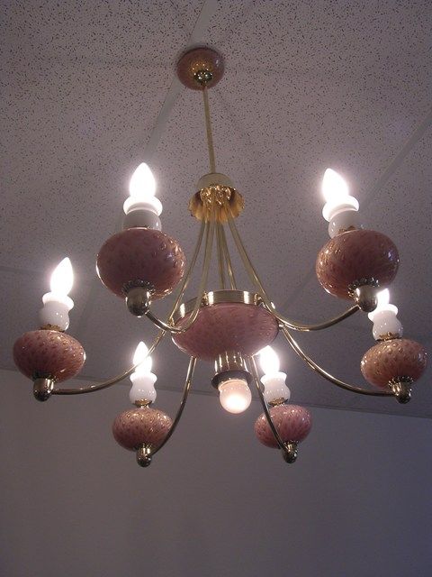 Original Old Barovier Chandelier.