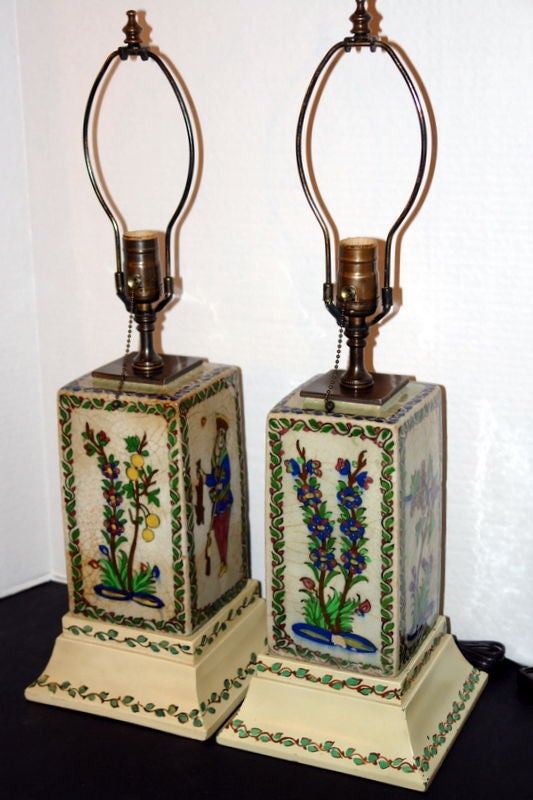 Persian Ceramic Table Lamps