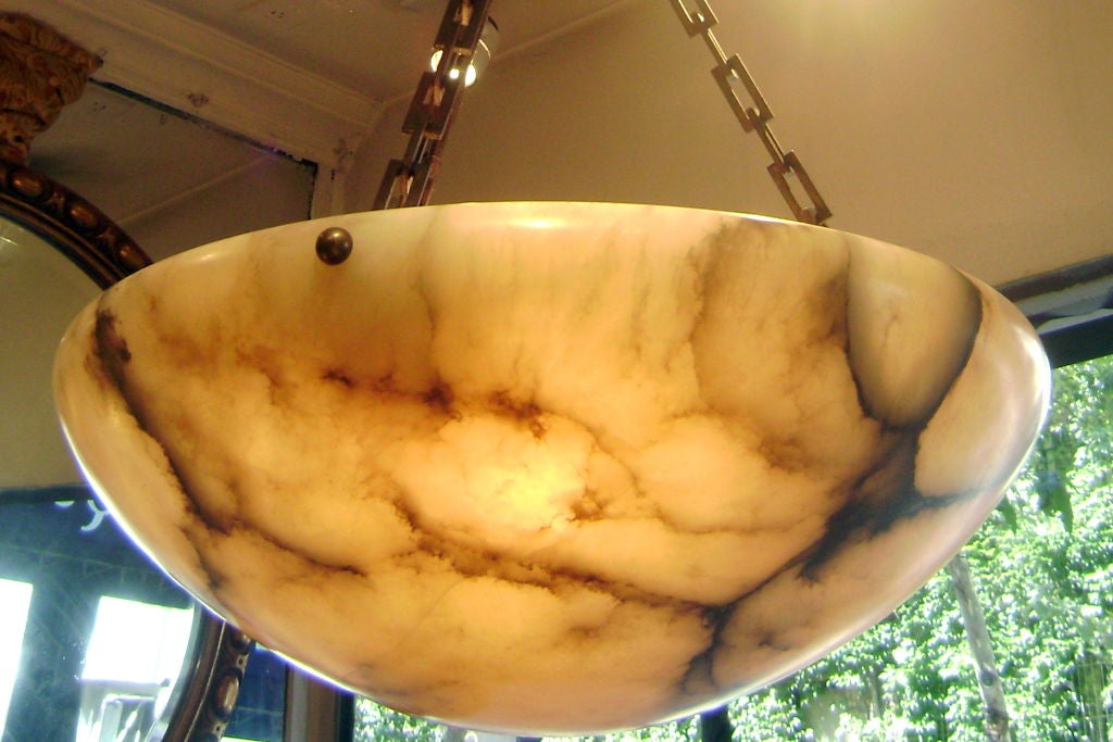 Large Alabaster Light Fixture
