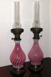 Pair of Murano Glass Table Lamps