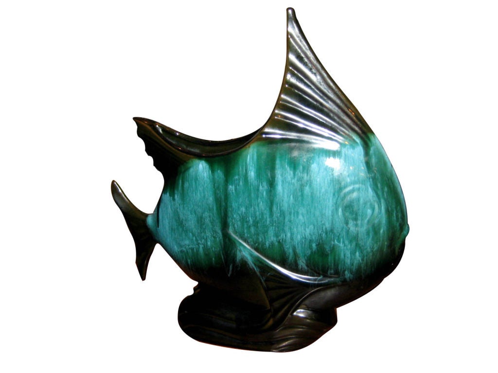 blue mountain pottery fish