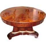 Round Mahogany Center Table