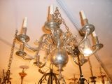 Silver plated Dutch chandelier