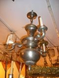 Set of 3 English chandeliers.