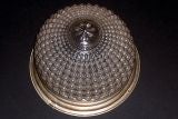 Antique Italian Glass Flush Light Fixture
