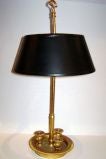 French Bronze Bouillotte Table Lamp